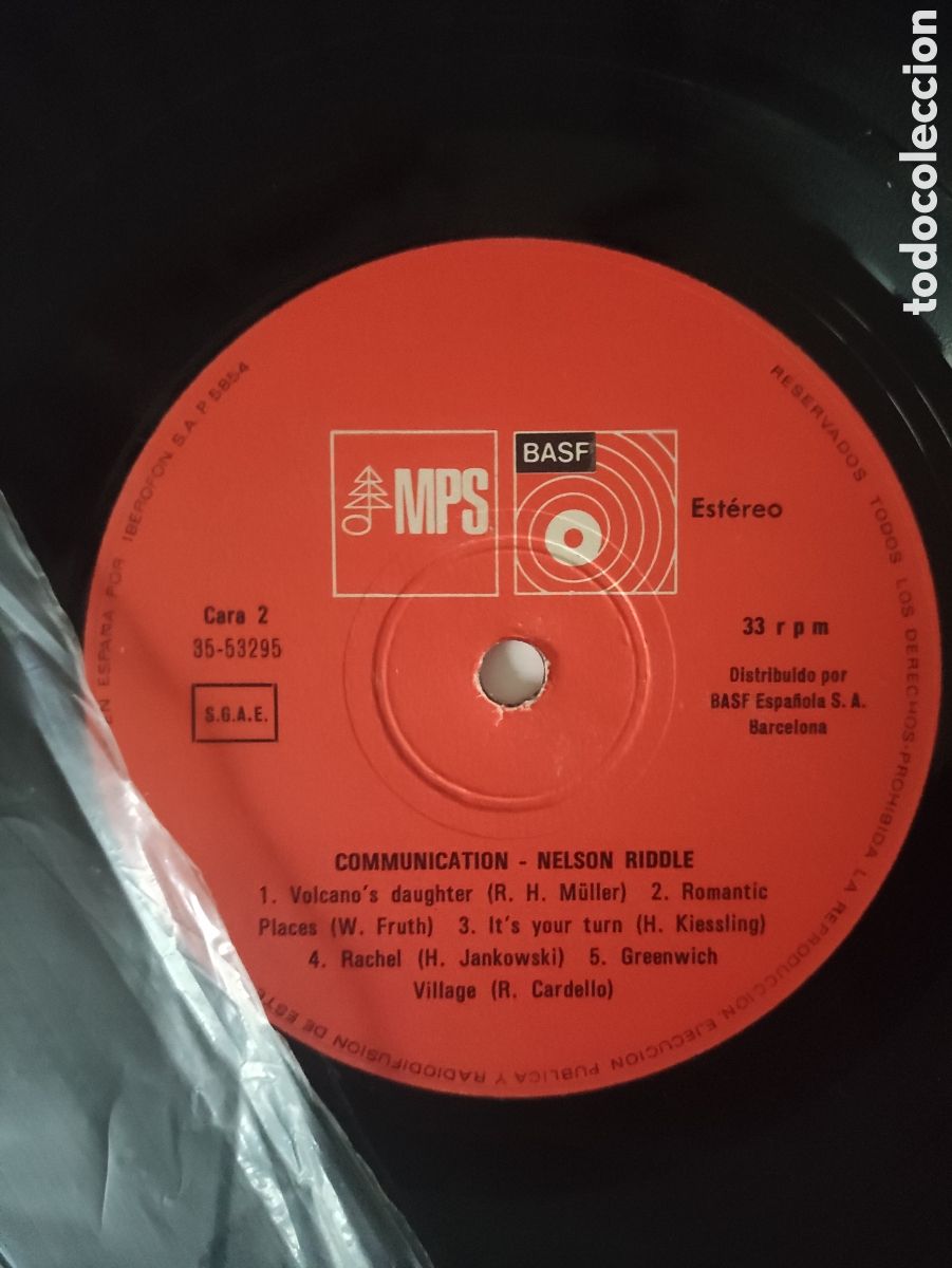 Discos de vinilo: Nelson Riddle &ndash; Communication - BASF &ndash; 35 53295 - 1976 - Foto 4