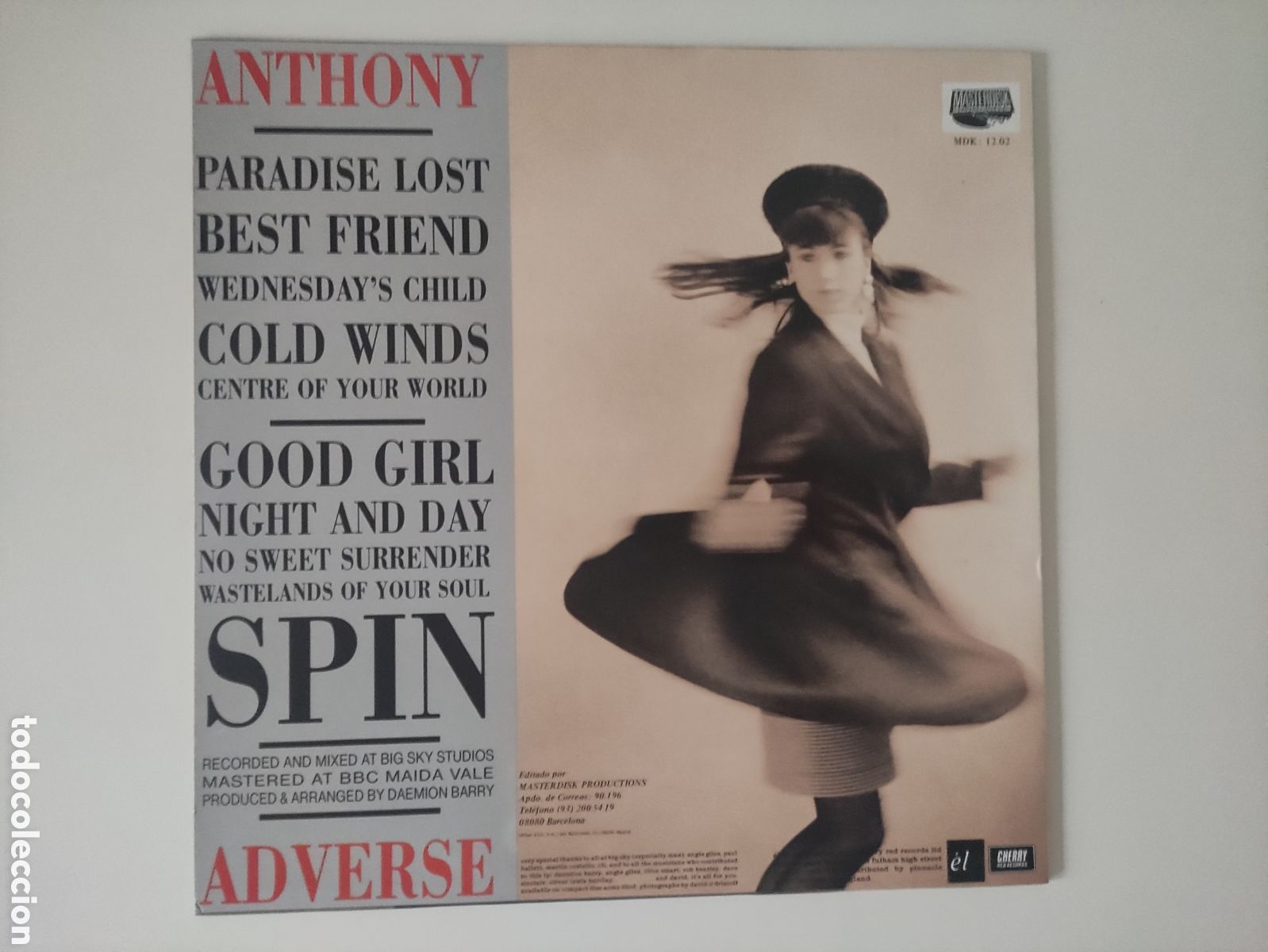 Discos de vinilo: Anthony Adverse &ndash; Spin - &Eacute;l &ndash; MDK 12.02 - 1989 - Foto 2