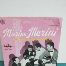 Discos de vinilo: MARINO MARINI ED IL SUO QUARTETTO. STU MAMBO CHA CHA CHA + 3. EP DURIUM