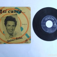 Discos de vinilo: SINGLE EP ANTONIO MOLINA ASI CANTA SERIE 3 ADIOS A ESPAÑA + 3. Lote 368709726