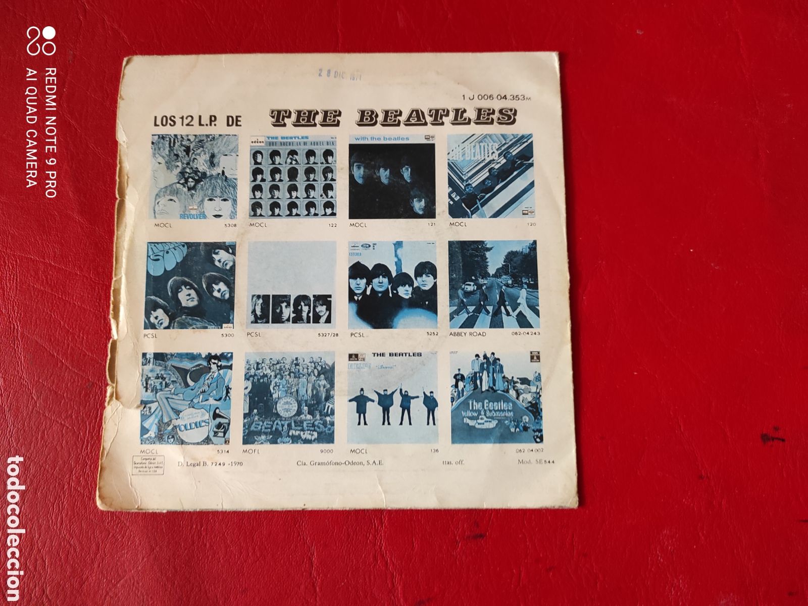 Discos de vinilo: THE BEATLES- SINGLE LET IT BE - Foto 2