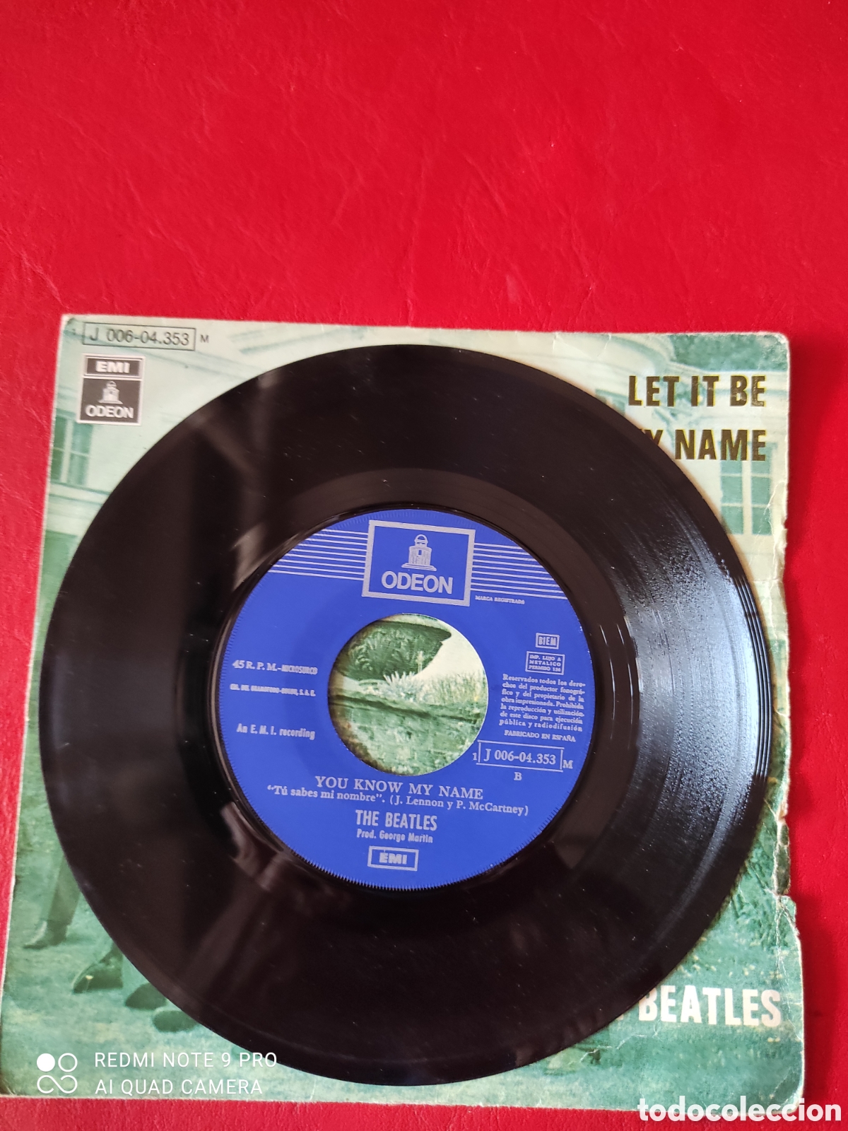 Discos de vinilo: THE BEATLES- SINGLE LET IT BE - Foto 4