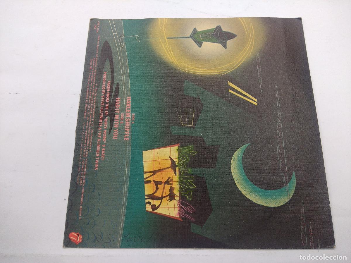Discos de vinilo: ROLLING STONES/HARLEM SHUFFLE/SINGLE PROMOCIONAL. - Foto 3