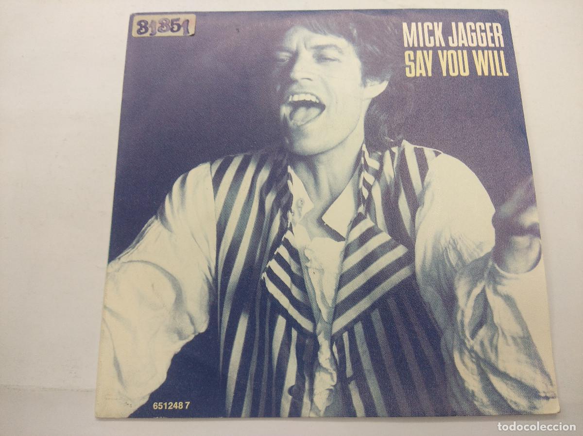 Discos de vinilo: MICK JAGGER/SAY YOU WILL/SINGLE PROMOCIONAL. - Foto 1