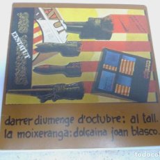 Discos de vinilo: DARRER DIUMENGE D´OCTUBRE AÑO 1977 PORTADA DE ANTONIO MIRO- EDIGSA