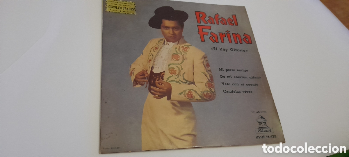 Discos de vinilo: Disco single Rafael Farina.El rey gitano - Foto 2