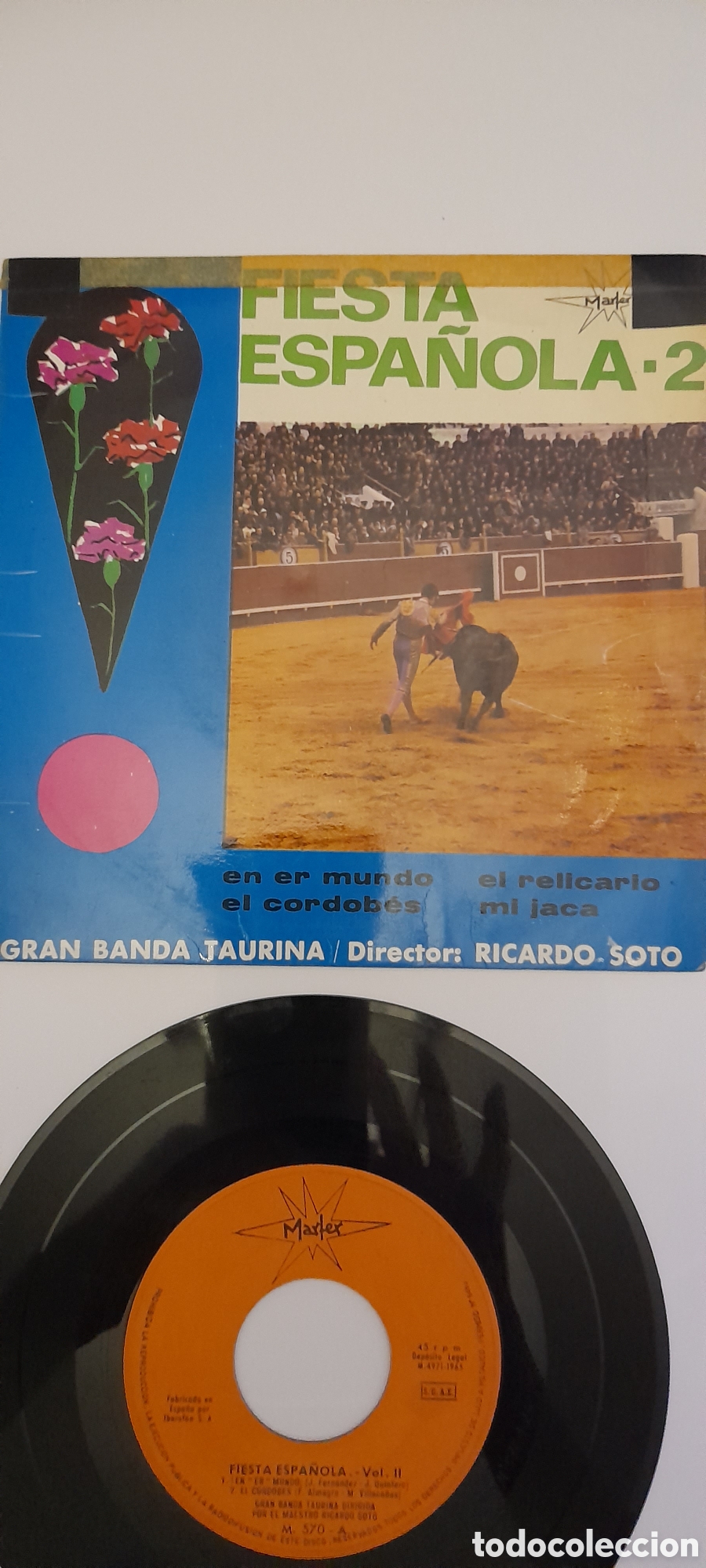 Discos de vinilo: Disco vinilo single Fiesta Espa&ntilde;ola 2 - Foto 2