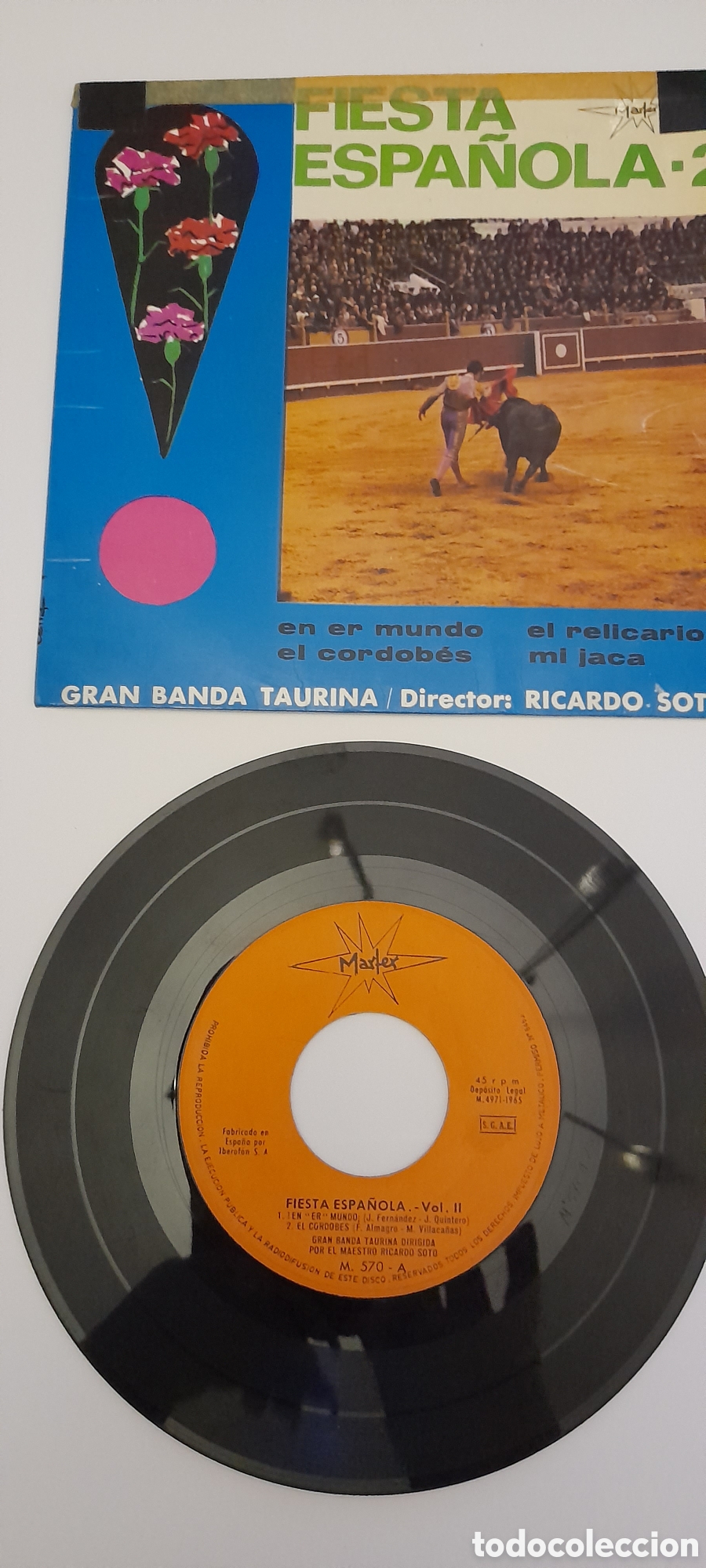 Discos de vinilo: Disco vinilo single Fiesta Espa&ntilde;ola 2 - Foto 1