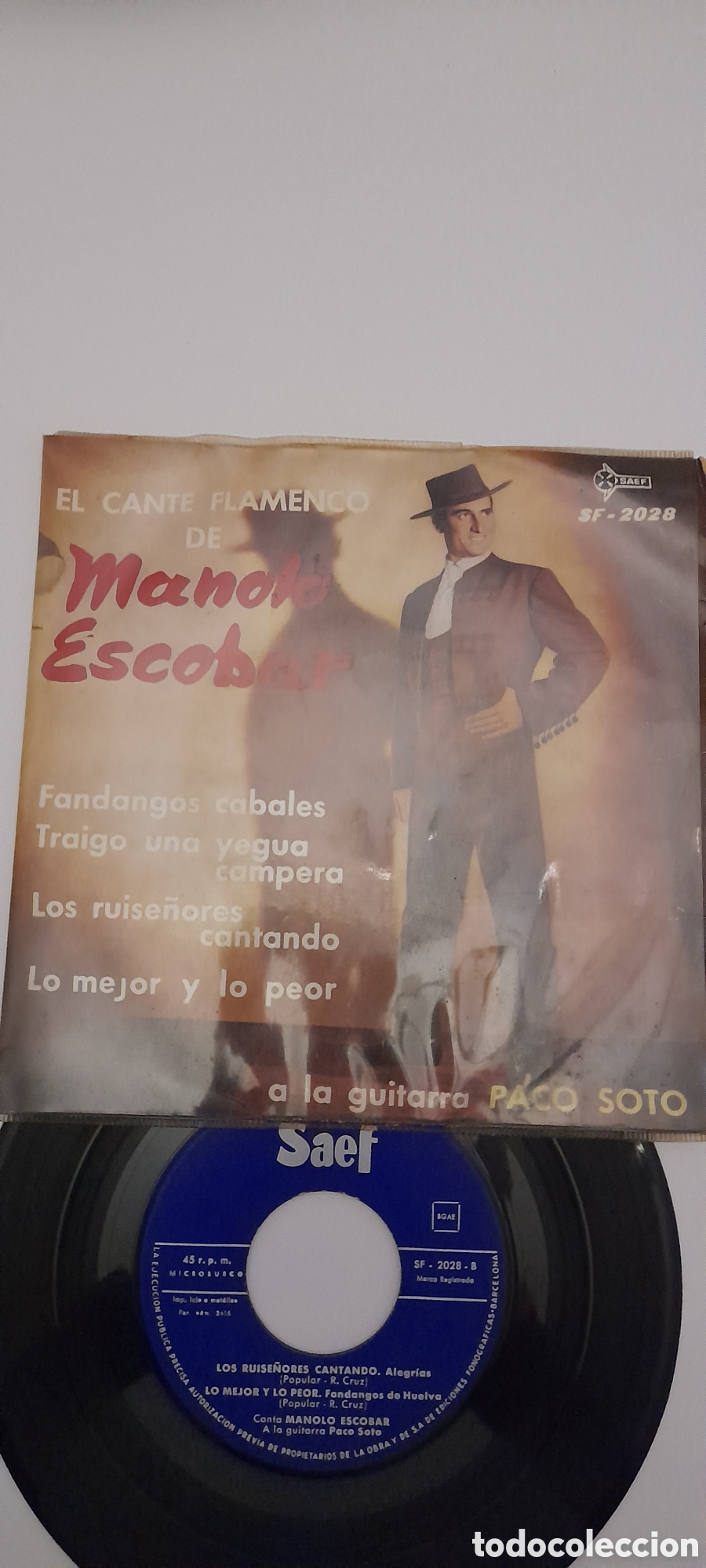Discos de vinilo: Disco El cante de Manolo Escobar - Foto 2