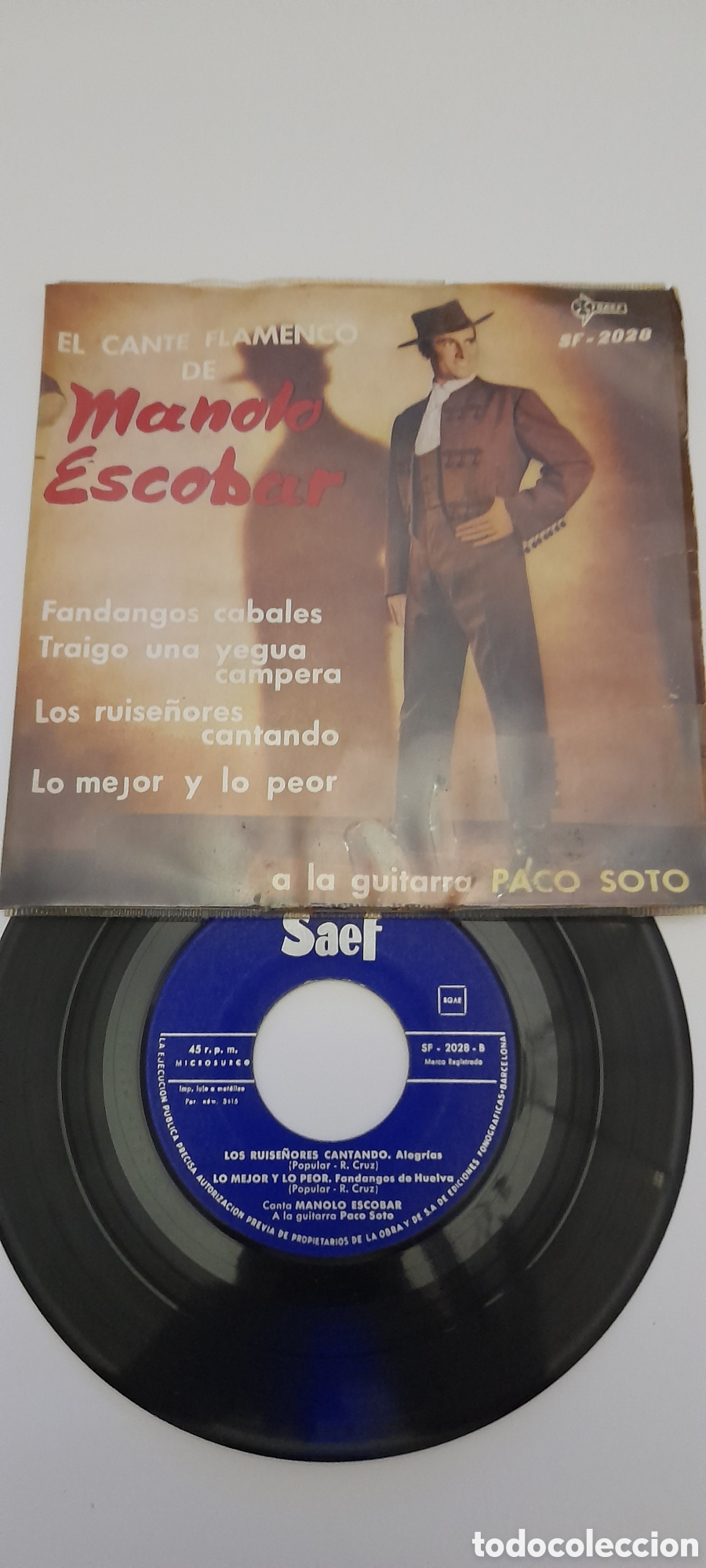 Discos de vinilo: Disco El cante de Manolo Escobar - Foto 1