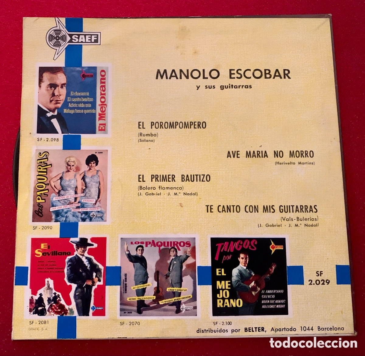 Discos de vinilo: MANOLO ESCOBAR FIRMADO - Foto 2