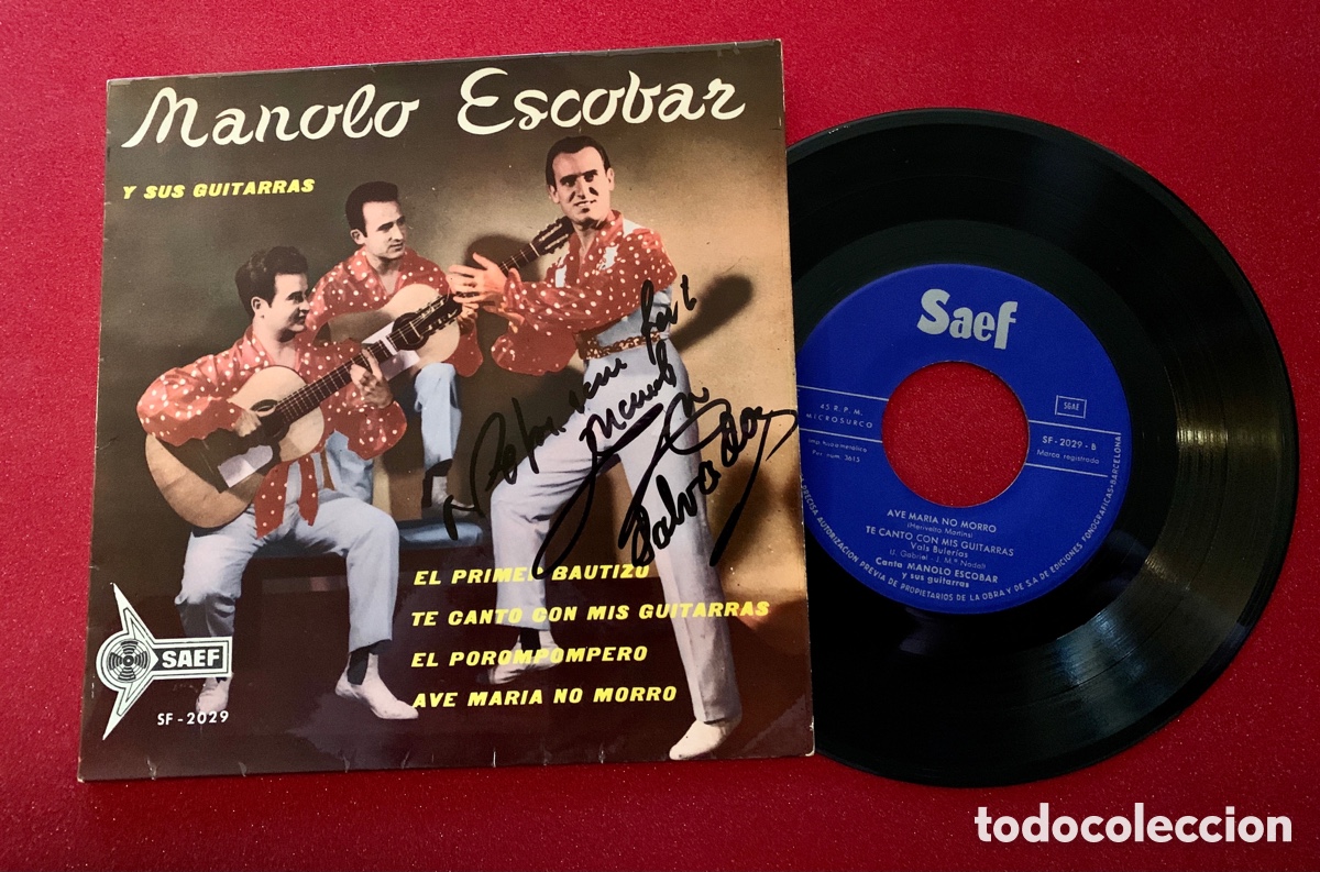 Discos de vinilo: MANOLO ESCOBAR FIRMADO - Foto 3