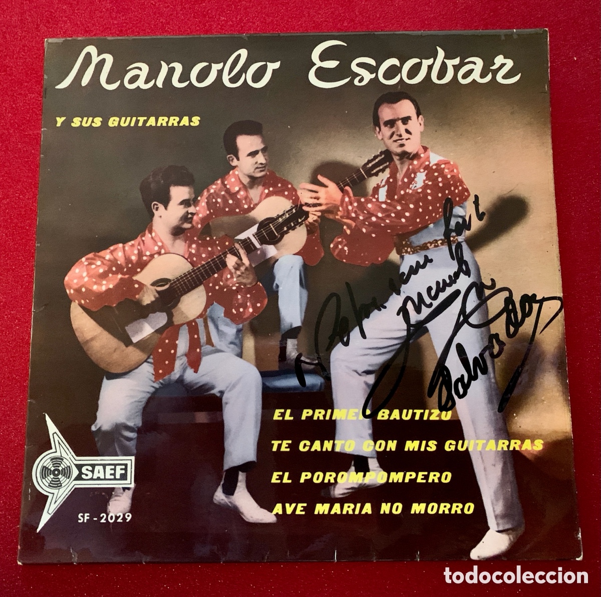 Discos de vinilo: MANOLO ESCOBAR FIRMADO - Foto 1