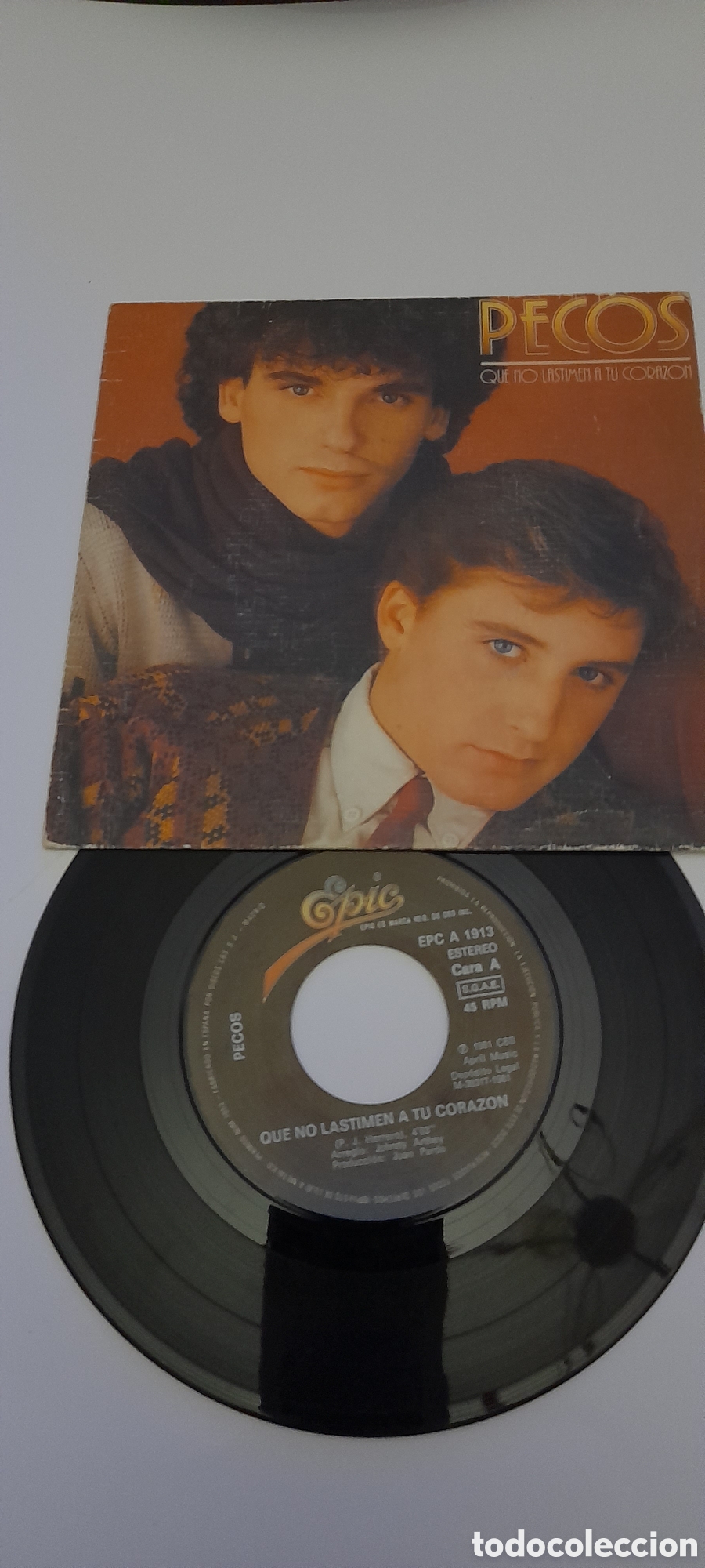 Discos de vinilo: Disco vinilo Pecos,que no lastimen a tu coraz&oacute;n - Foto 2