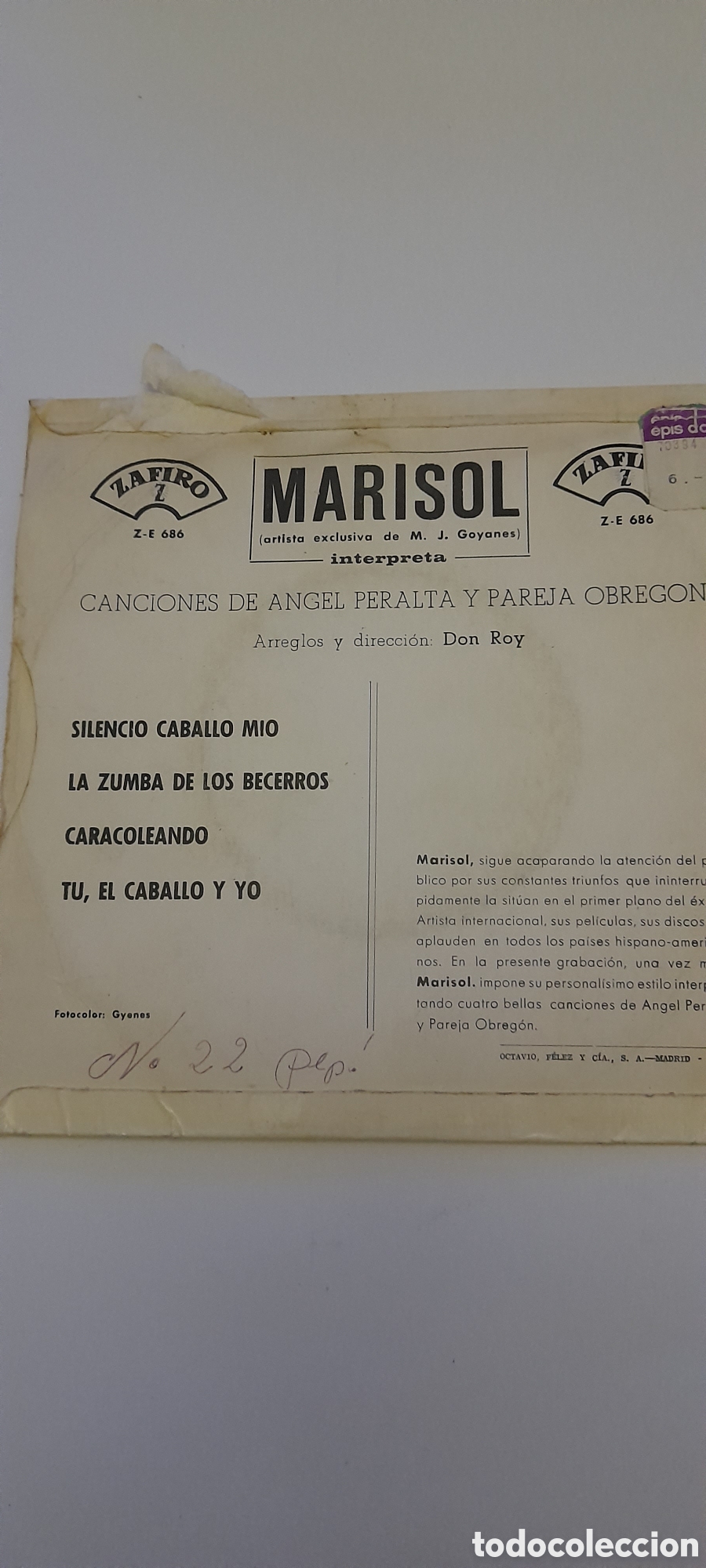 Discos de vinilo: Disco vinilo Marisol - Foto 3