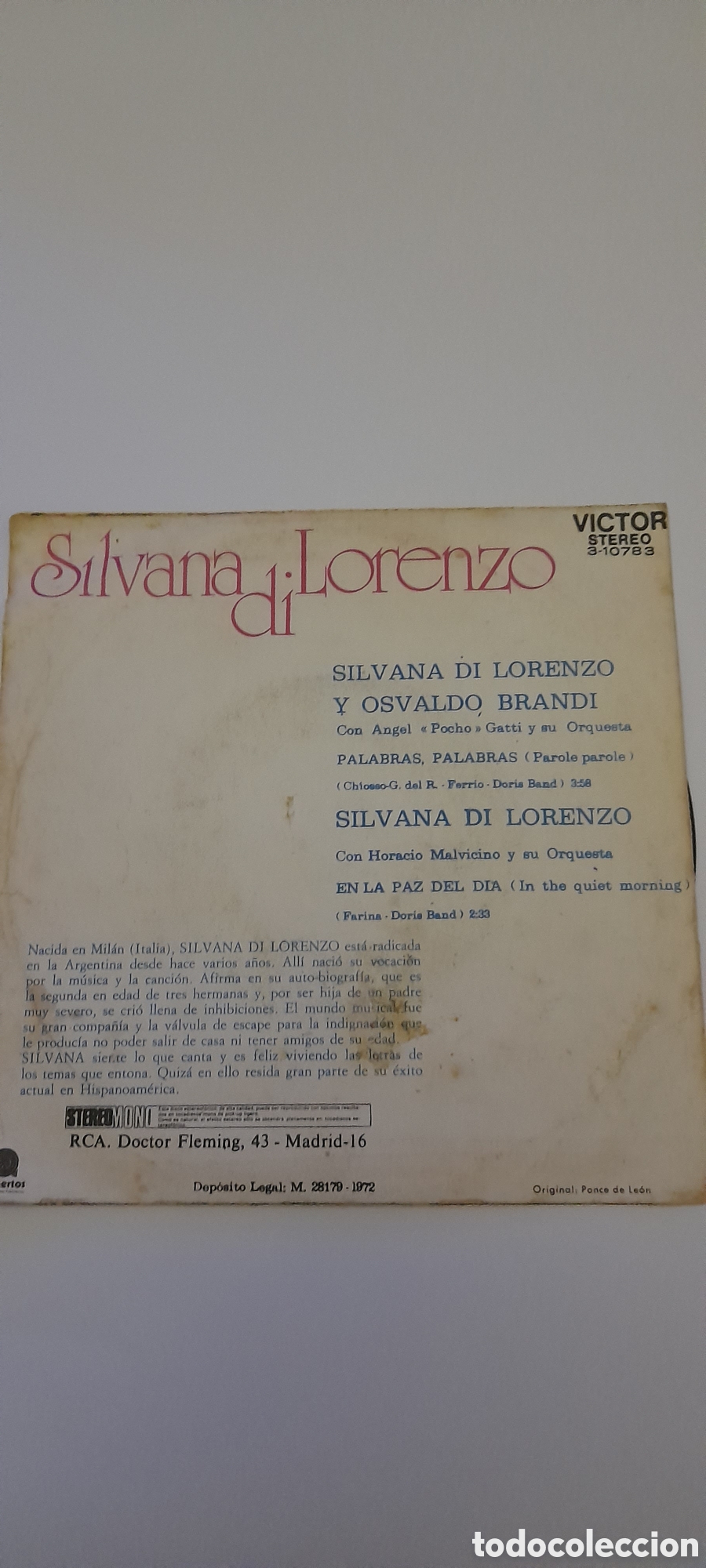 Discos de vinilo: Disco vinilo Silvana di Lorenzo - Foto 3