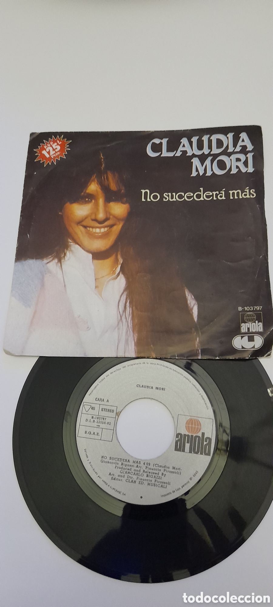 Disques de vinyle: Disco vinilo Claudia Mor&iacute;.No suceder&aacute; m&aacute;s