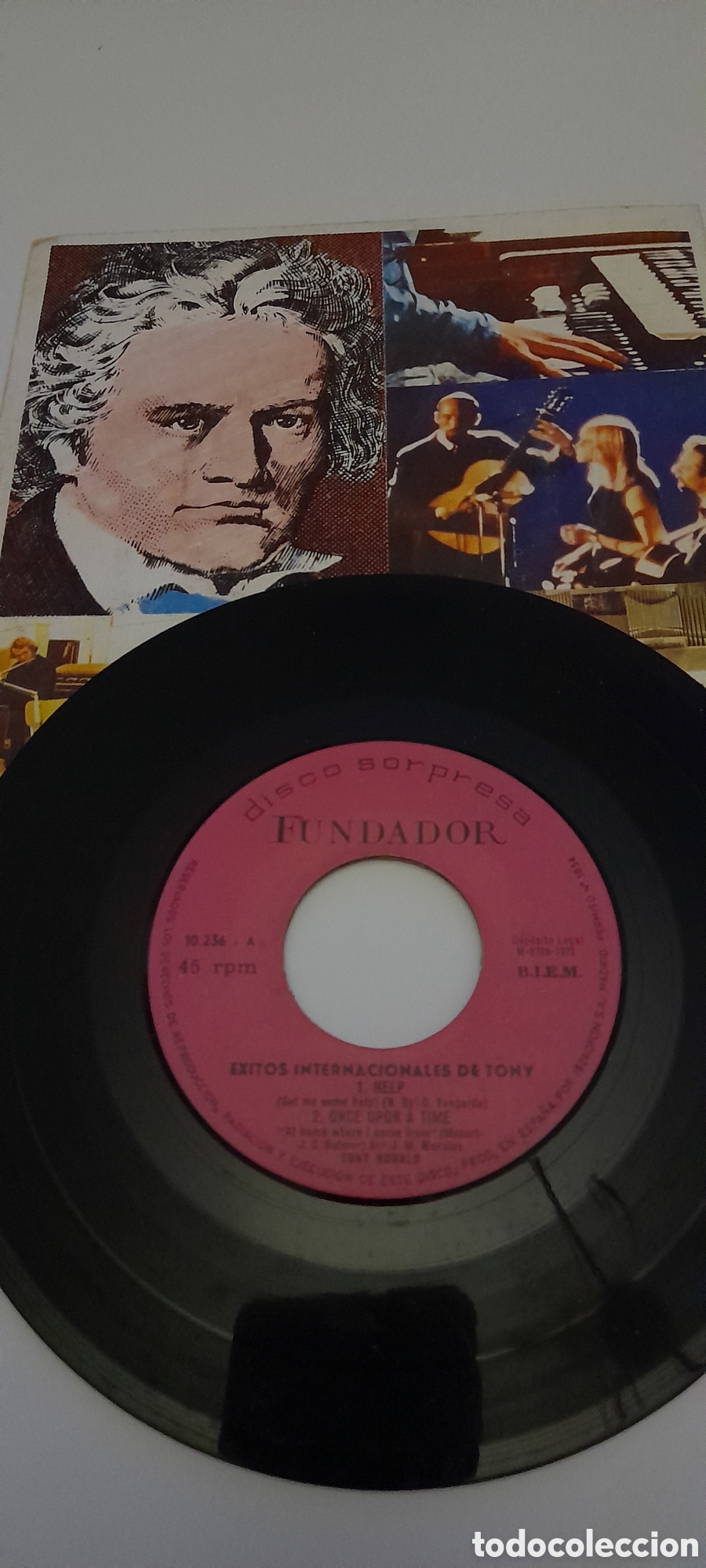 Discos de vinilo: Disco sorpresa Fundador Tony Ronald ,Help - Foto 1