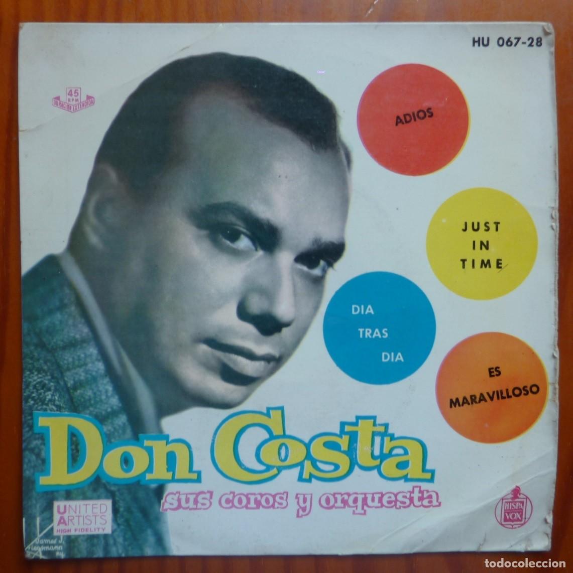 Discos de vinilo: DON COSTA / ADIOS+3 / 1961 / EP - Foto 1