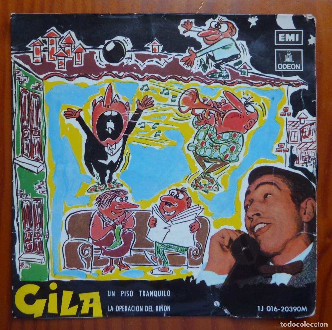 Discos de vinilo: GILA / UN PISO TRANQUILO / 1958 / SINGLE - Foto 1