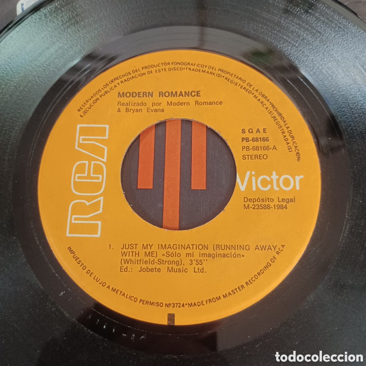 Discos de vinilo: MODERN ROMANCE - JUST MY IMAGINSTION - Foto 3