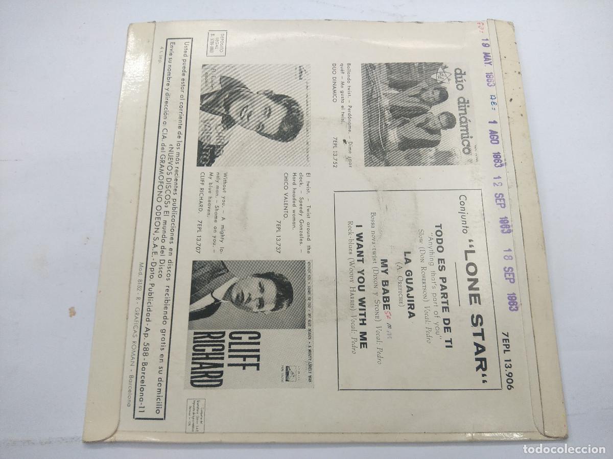 Discos de vinilo: LONE STAR/TODO ES PARTE DE TI/SINGLE. - Foto 3