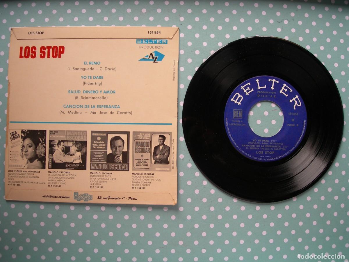 Discos de vinilo: LOS STOP / EL REMO + 3 / EP / EDICI&Oacute;N FRANCESA - Foto 2