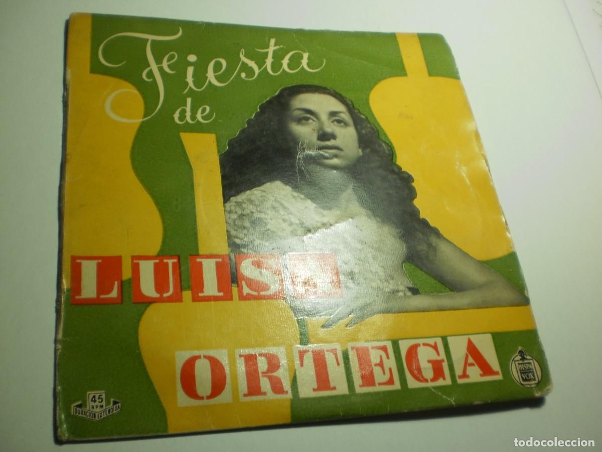 Disques de vinyle: single fiesta de luisa ortega. la rosa y el viento. la ni&ntilde;a descalza. hispavox spain (buen estado)