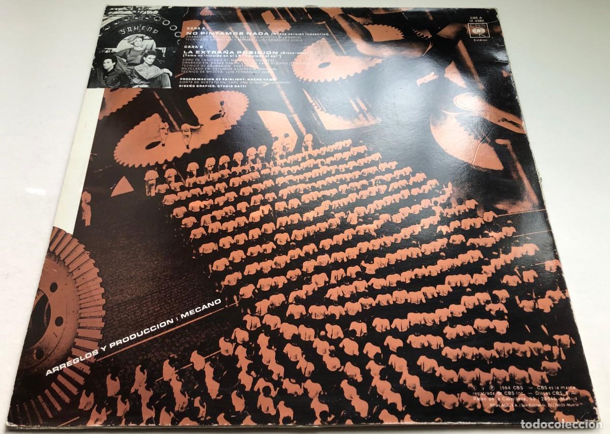 Discos de vinilo: Mecano No Pintamos Nada Maxi Promo - Foto 4