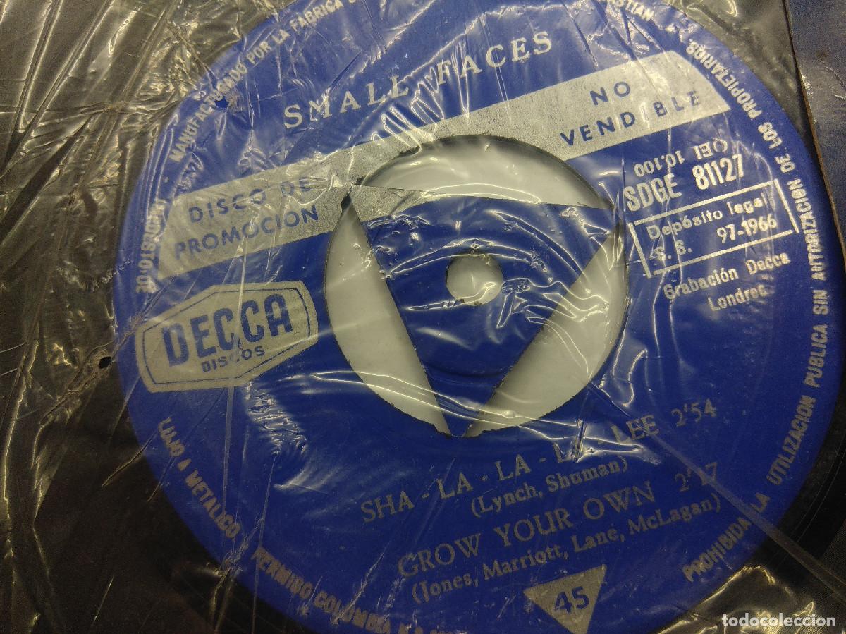 Discos de vinilo: SMALL FACES/SHA LA LA LA LEE/SINGLE PROMOCIONAL NO VENDIBLE. - Foto 2
