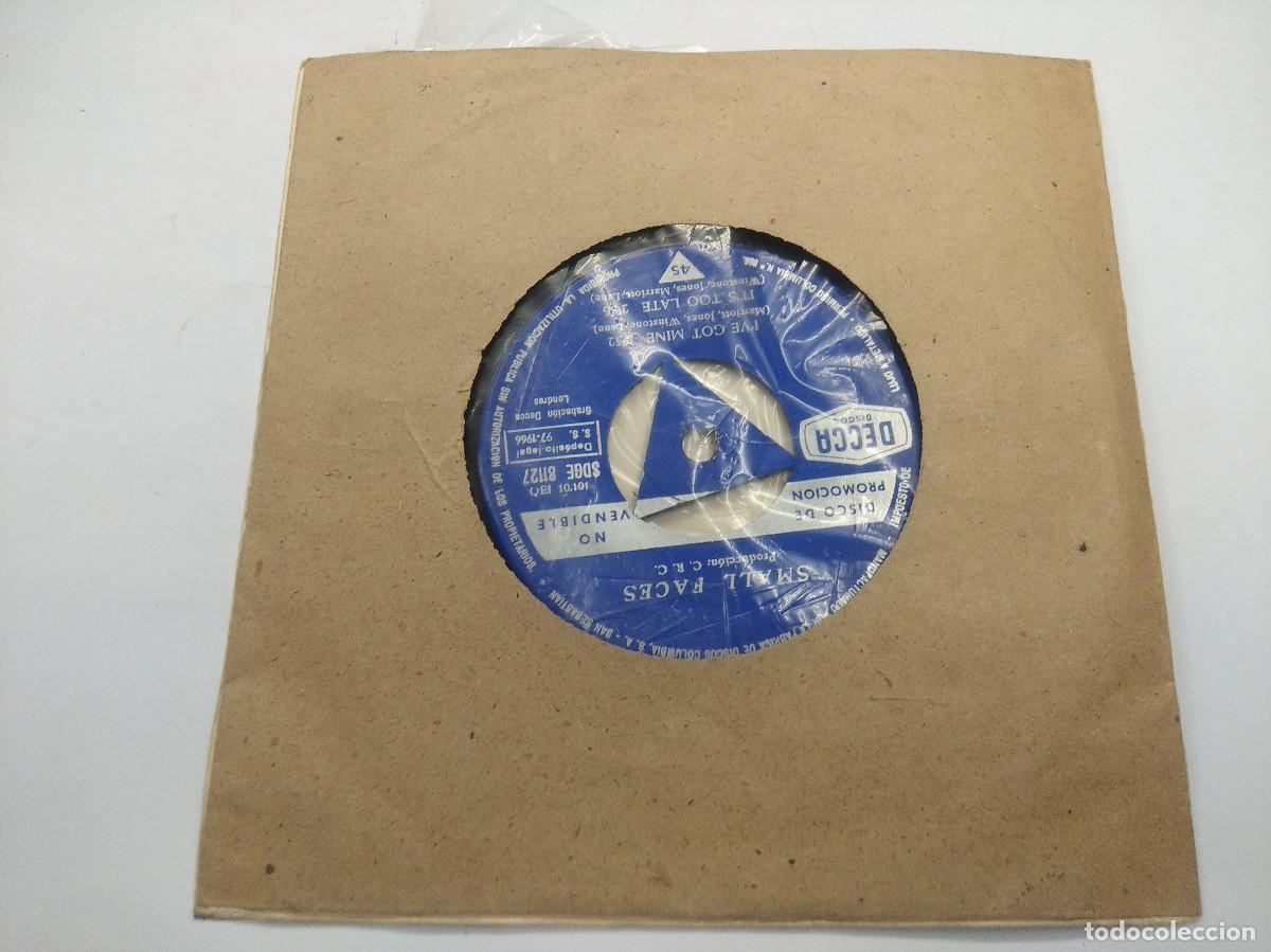 Discos de vinilo: SMALL FACES/SHA LA LA LA LEE/SINGLE PROMOCIONAL NO VENDIBLE. - Foto 4