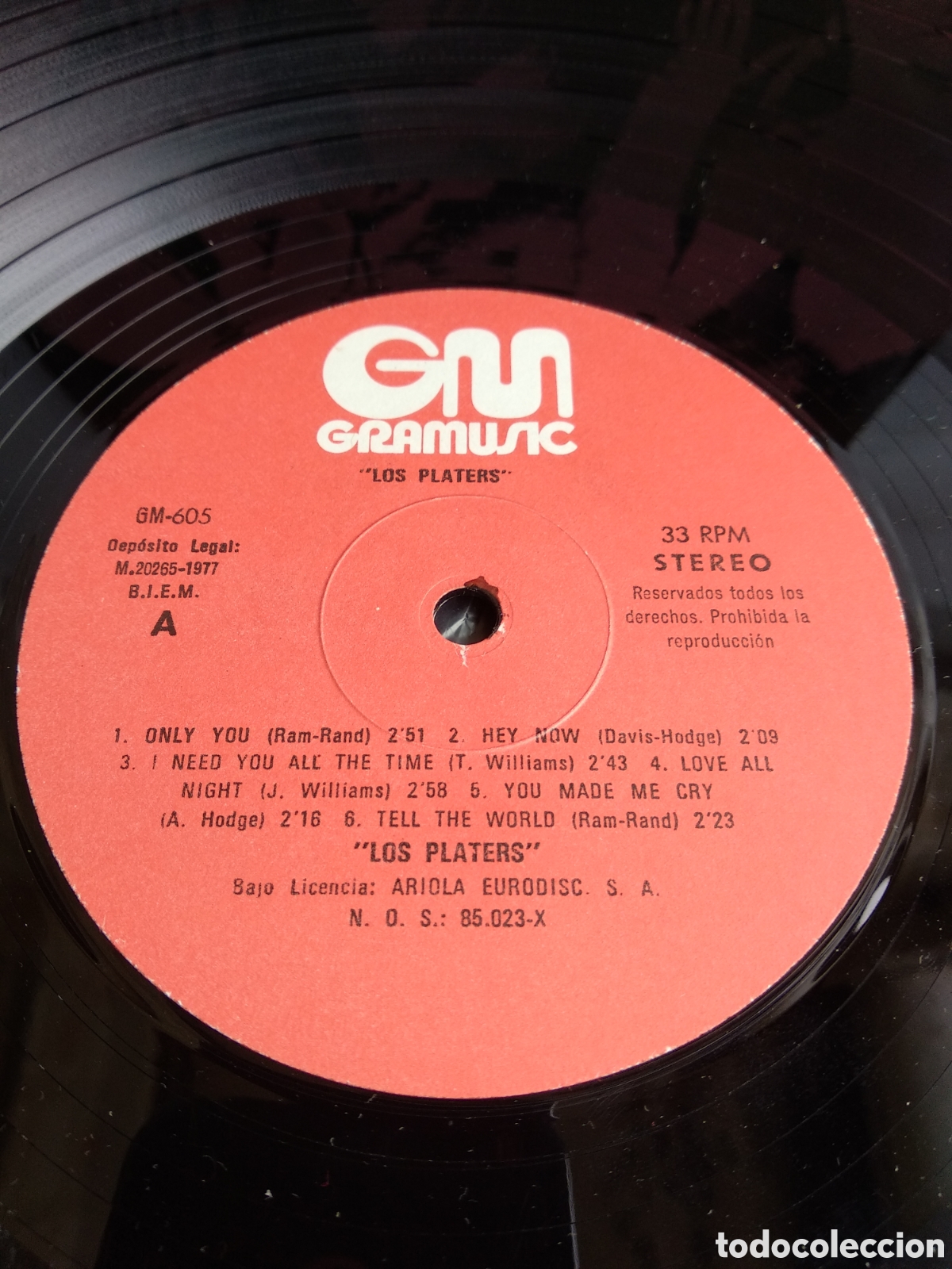 Discos de vinilo: *LOS PLATERS, SPAIN, GRAMUSIC,1977 LT.2 - Foto 3