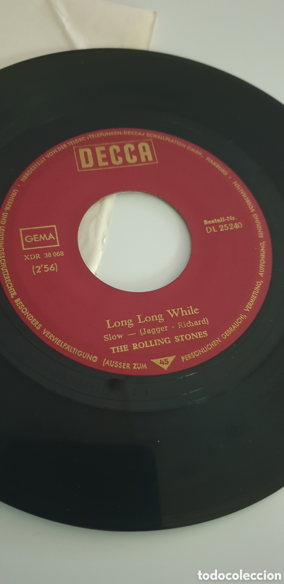 Discos de vinilo: Disco vinilo Rolling Stones sin caratula - Foto 3