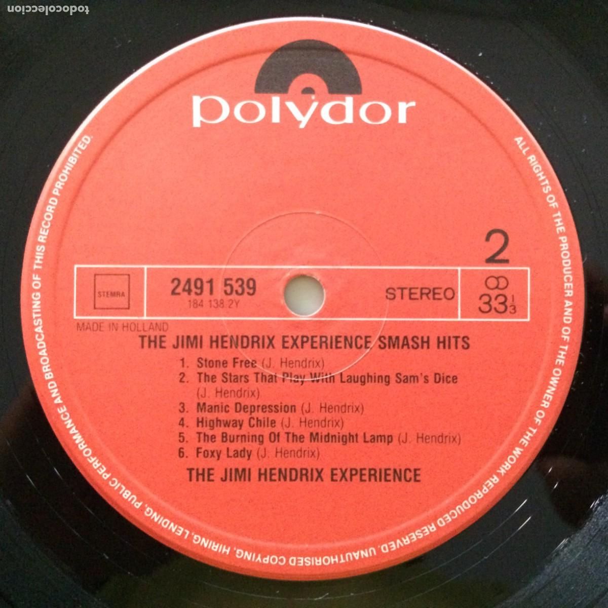 Discos de vinilo: Jimi Hendrix Experience &lrm;&ndash; Smash Hits , Holanda Polydor* - Foto 4