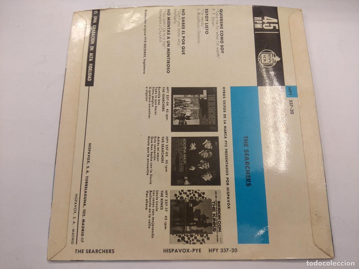 Discos de vinilo: THE SEACHERS/NO MIENTAS A UN MENTIROSO/SINGLE. - Foto 3