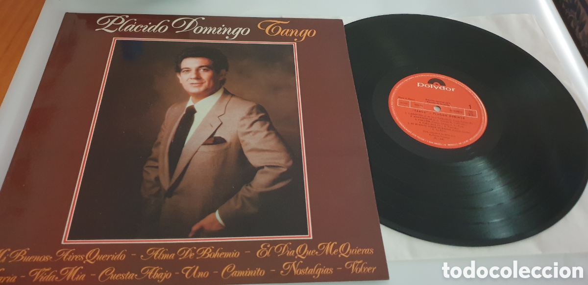 Discos de vinilo: Disco vinilo Pl&aacute;cido Domingo,Tango - Foto 1