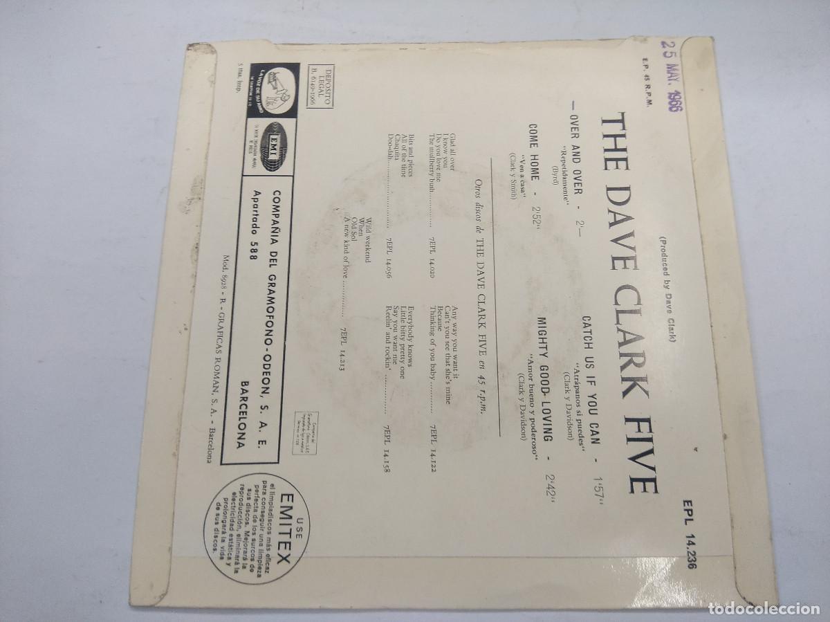 Discos de vinilo: THE DAVE CLARK FIVE/OVER AND OVER/SINGLE. - Foto 3