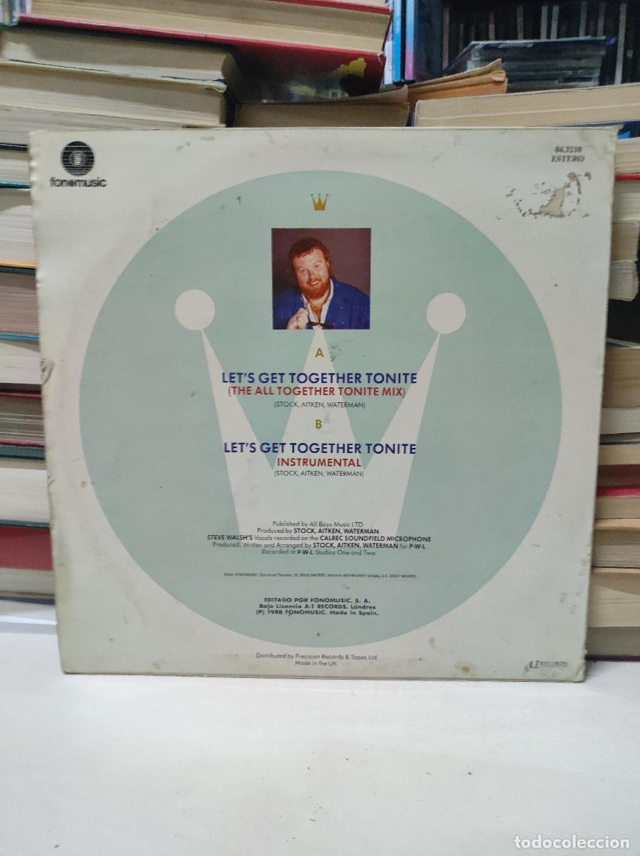 Discos de vinilo: Steve Walsh &ndash; Lets Get Together Tonite - Foto 2