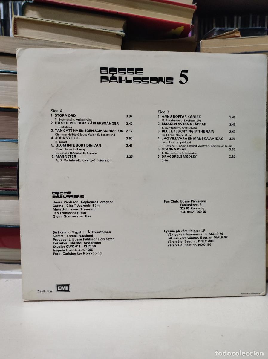 Discos de vinilo: Bosse P&aring;hlssons &ndash; 5 - Foto 2
