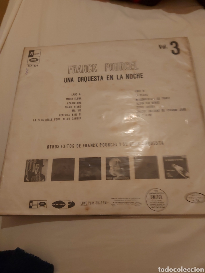 Discos de vinilo: franck pourcel Una Orquesta En La Noche Vol. 3 - Foto 2