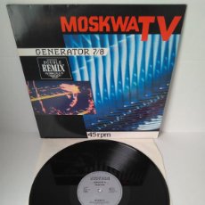Discos de vinilo: MOSKWA TV - GENERATOR 7/8 (ENERGETIC MIX) / MAXI SINGLE IMPORT TEMAZOS. Lote 294058048
