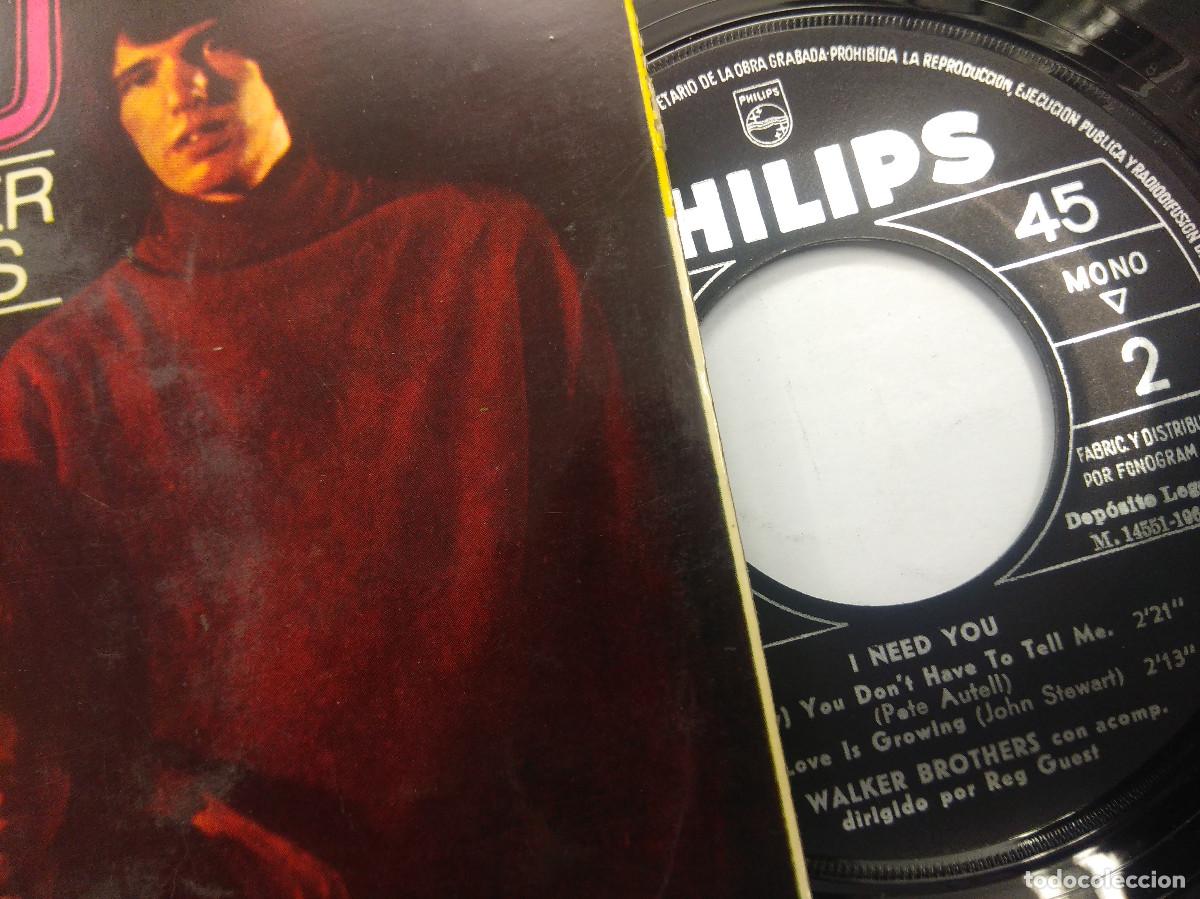 Discos de vinilo: THE WALKER BROTHERS/I NEED YOU/SINGLE. - Foto 2