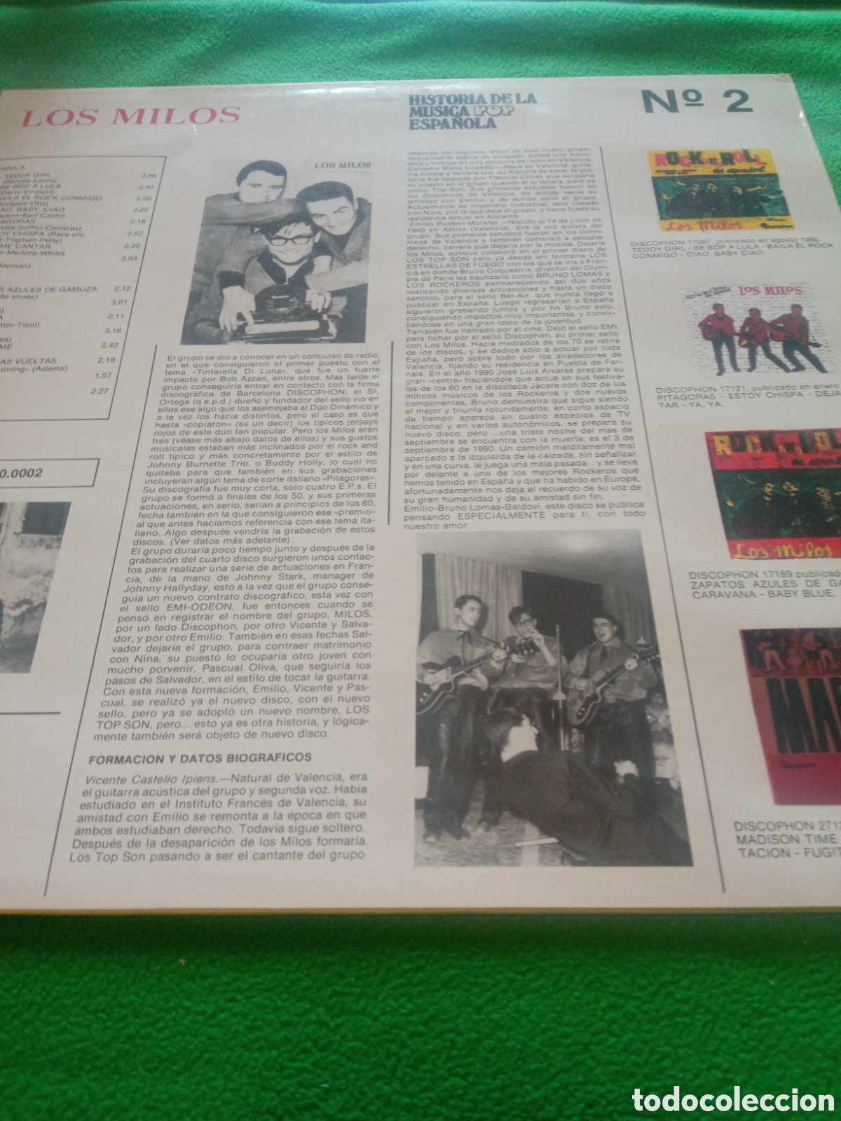 Discos de vinilo: Los Milos- Rock and Roll en espa&ntilde;ol - Foto 2