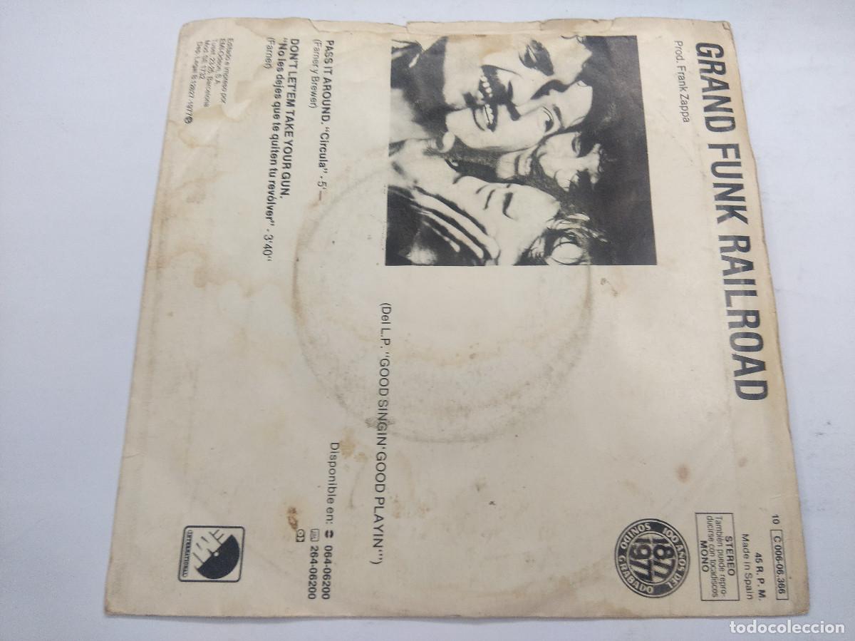 Discos de vinilo: GRAND FUNK RAILROAD/CIRCULA/SINGLE. - Foto 3