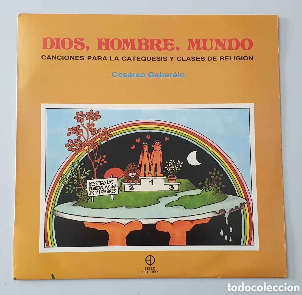 Dischi in vinile: LP CESAREO GABARAIN - Dios Hombre Mundo (Espa&ntilde;a - Paulinas - 1985) Rare Xian Cristiano