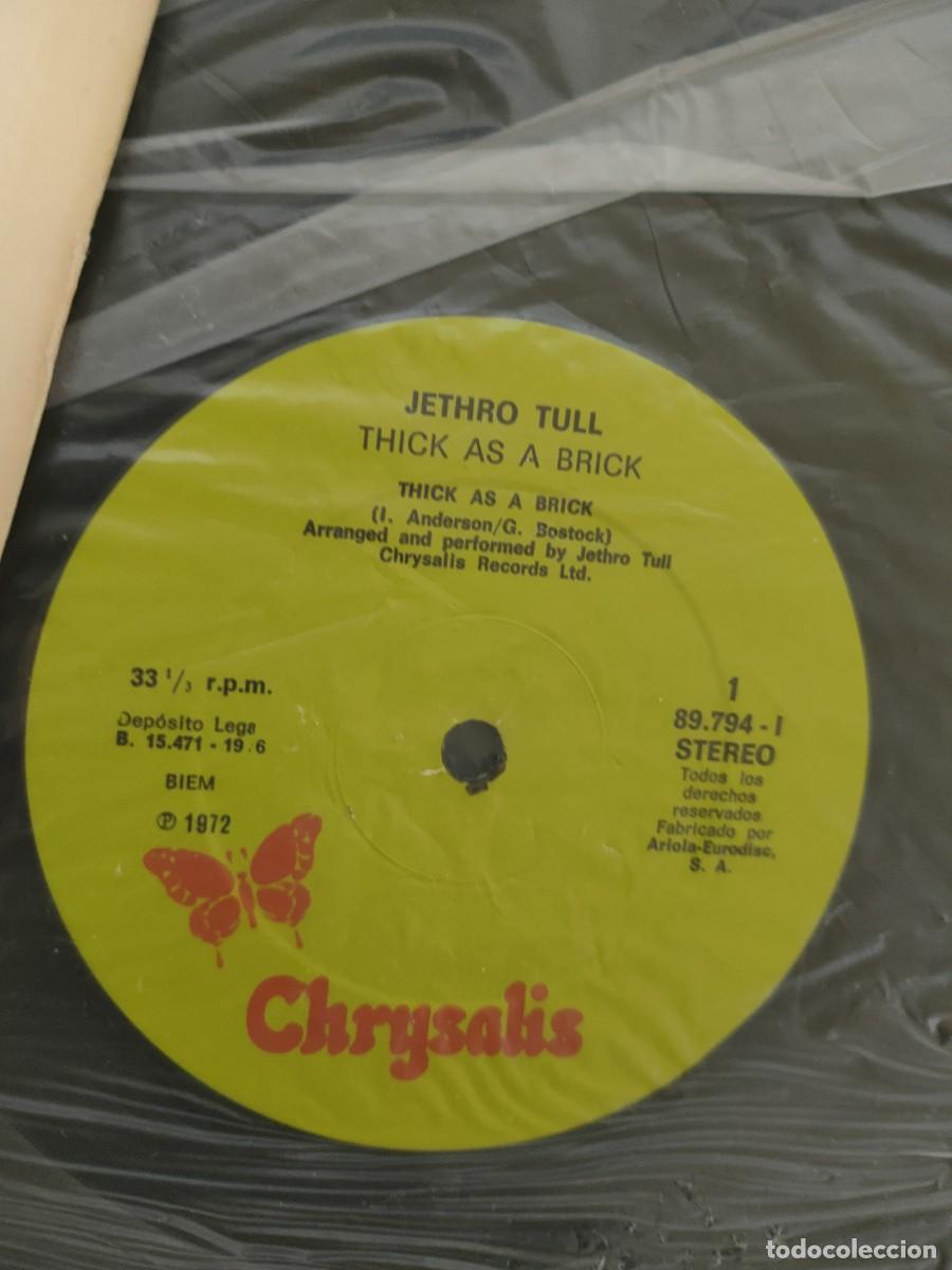 Discos de vinilo: LP. JETHRO TULL. THICK AS A BRICK - Foto 3