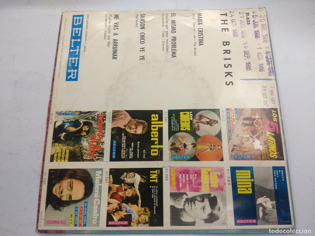 Discos de vinilo: THE BRISKS/MARIA CRISTINA/SINGLE. - Foto 3