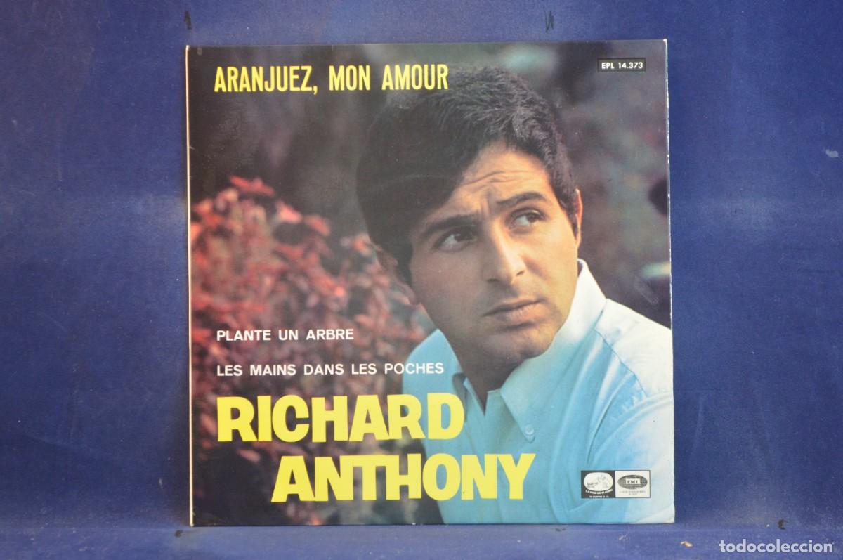 Discos de vinilo: RICHARD ANTHONY - ARANJUEZ, MON AMOUR - SINGLE - Foto 1