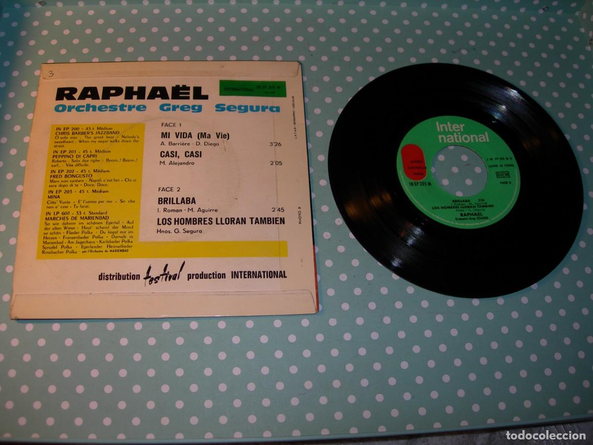 Discos de vinilo: RAPHAEL / MI VIDA +3 / EP / EDICI&Oacute;N FRANCESA - Foto 2