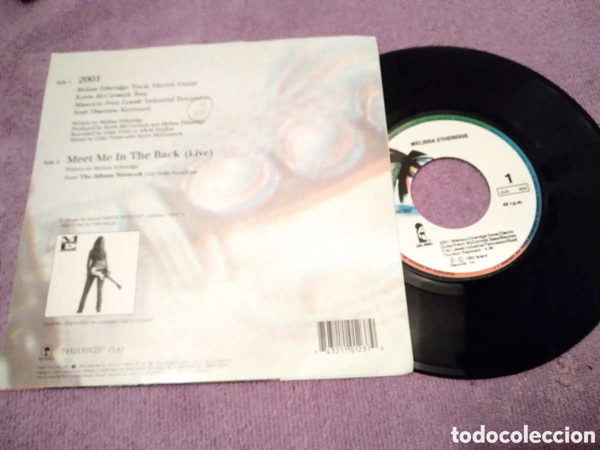 Discos de vinilo: MELISSA ETHERIDGE-MEET ME IN THE BACK-2001-SINGLE VINILO 7&rdquo;- - Foto 2
